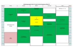 Hallenbelegungsplan Kleine Turnhalle, Gerhard-Hauptmann