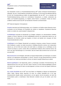 Information - Thomas P&uuml;tz | Coaching | Diagnostik | Entwicklung