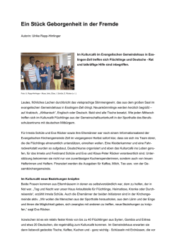 Ein St&uuml;ck Geborgenheit in der Fremde