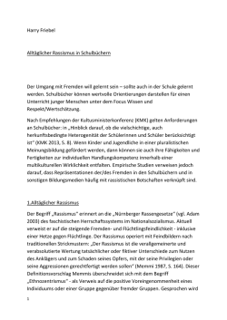 Harry Friebel Allt&auml;glicher Rassismus in Schulb&uuml;chern Der Umgang