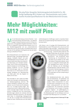 Mehr Möglichkeiten: M12 mit zwölf Pins
