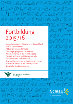 Fortbildung 2015 /16 - SchlaU