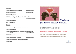 Weekend für Paare, die sich trauen