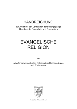 evangelische religion - Hessisches Kultusministerium