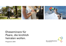Eheseminare 2016 - Katholische Kirche Vorarlberg