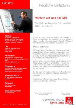 Herzliche Einladung - IG Metall Rosenheim