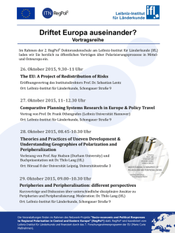 Driftet Europa auseinander?