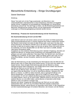 Grundlegungen menschlicher Entwicklung