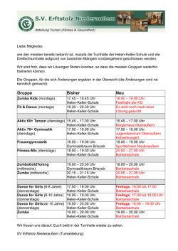 Info wg. Helen-Keller-Schule und Dreifachhalle