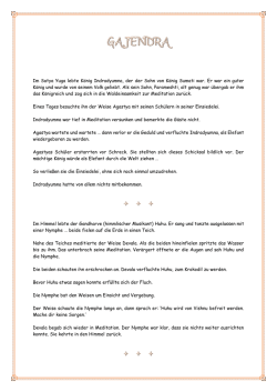 Im Satya Yuga lebte K&ouml;nig Indradyumna, der der Sohn von K&ouml;nig