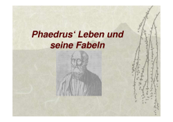 Phaedrus` Leben und seine Fabeln - Lise-Meitner