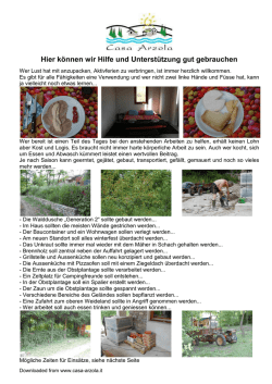 Hier k&ouml;nnen wir Hilfe und Unterst&uuml;tzung gut gebrauchen