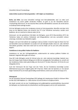 Jedem Dritten wurde ein Fahrrad gestohlen