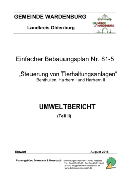 Einfacher Bebauungsplan Nr. 81