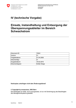Einsatz, Instandhaltung und Entsorgung der Überspannungsableiter