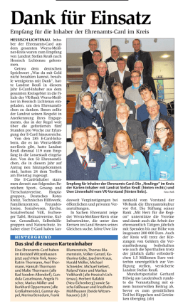 HNA - Dank f&uuml;r Einsatz