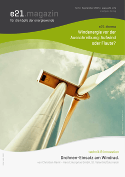 Drohnen-Einsatz am Windrad.