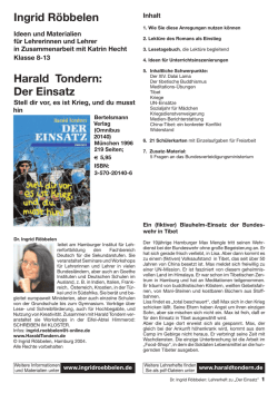 Der Einsatz - Harald Tondern