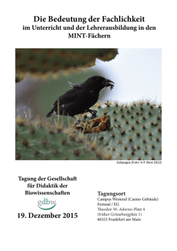 Die Bedeutung der Fachlichkeit - Goethe
