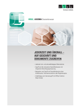 JEDERZEIT UND &Uuml;BERALL &ndash; AUF GESCH&Auml;FT UND DOKUMENTE