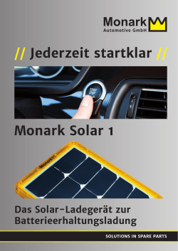 Monark Solar 1 // Jederzeit startklar //