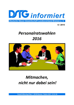 DSTG informiert 6/2015 - DSTG
