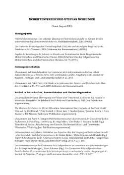 Publikationen Scheuzger (PDF, August 2015, 93KB)