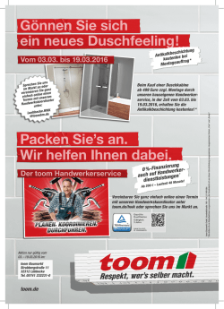 G&ouml;nnen Sie sich ein neues Duschfeeling! Packen