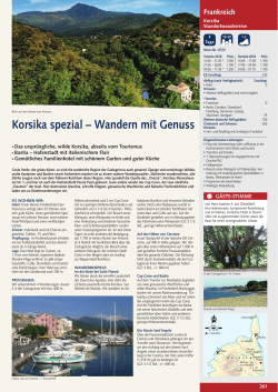 Korsika spezial – Wandern mit Genuss