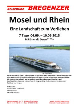 Mosel und Rhein
