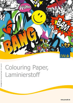 Colouring Paper, Laminierstoff