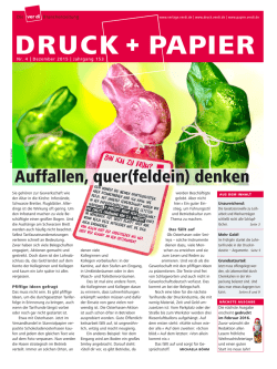 druck+papier 4/2015 - Verlage, Druck und Papier