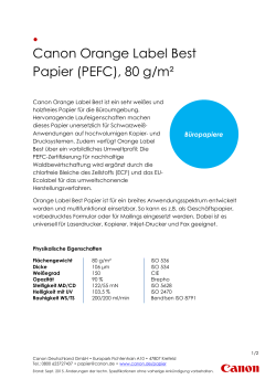 Canon Orange Label Best Papier (PEFC), 80 g/m²