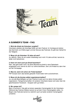 a summer`s team – faq