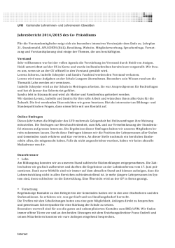 Jahresbericht des CoPr&auml;sidiums (PDF 94 KB)
