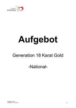 Generation 18 Karat Gold -National