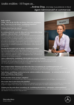 Interview mit Andrea Diop - Mercedes