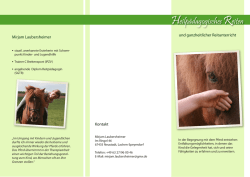 Heilp&auml;dagogisches Reiten