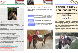 reiten lernen – lernend reiten