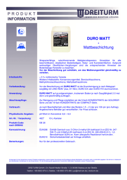 DURO MATT Produktinformation CLP
