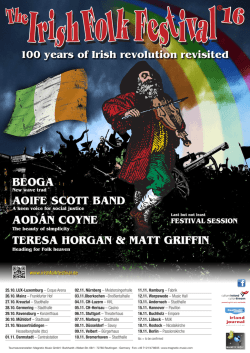 Irish Folk Festival Presseinfo 2016 kurz
