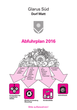 Dorf Matt Abfuhrplan 2016