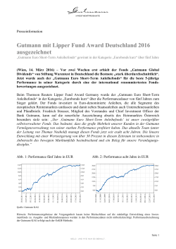 LIpper Fund Award Gutmann in Deutschland ausgezeichnet