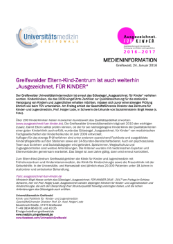 Greifswalder Eltern-Kind-Zentrum ist auch weiterhin