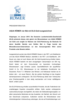 AQUA RÖMER vier Mal mit DLG