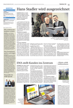Hans Stadler wird ausgezeichnet