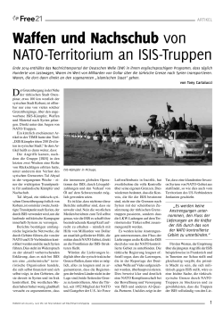Waffen und Nachschub von NATO-Territorium an ISIS