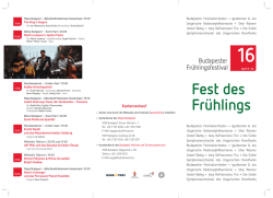 Fest des Fr&uuml;hlings