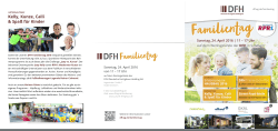 Familientag Flyer - DFH Deutsche Fertighaus Holding AG