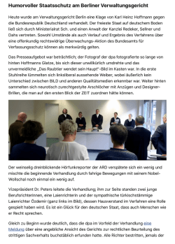 Humorvoller Staatsschutz am Verwaltungsgericht Berlin